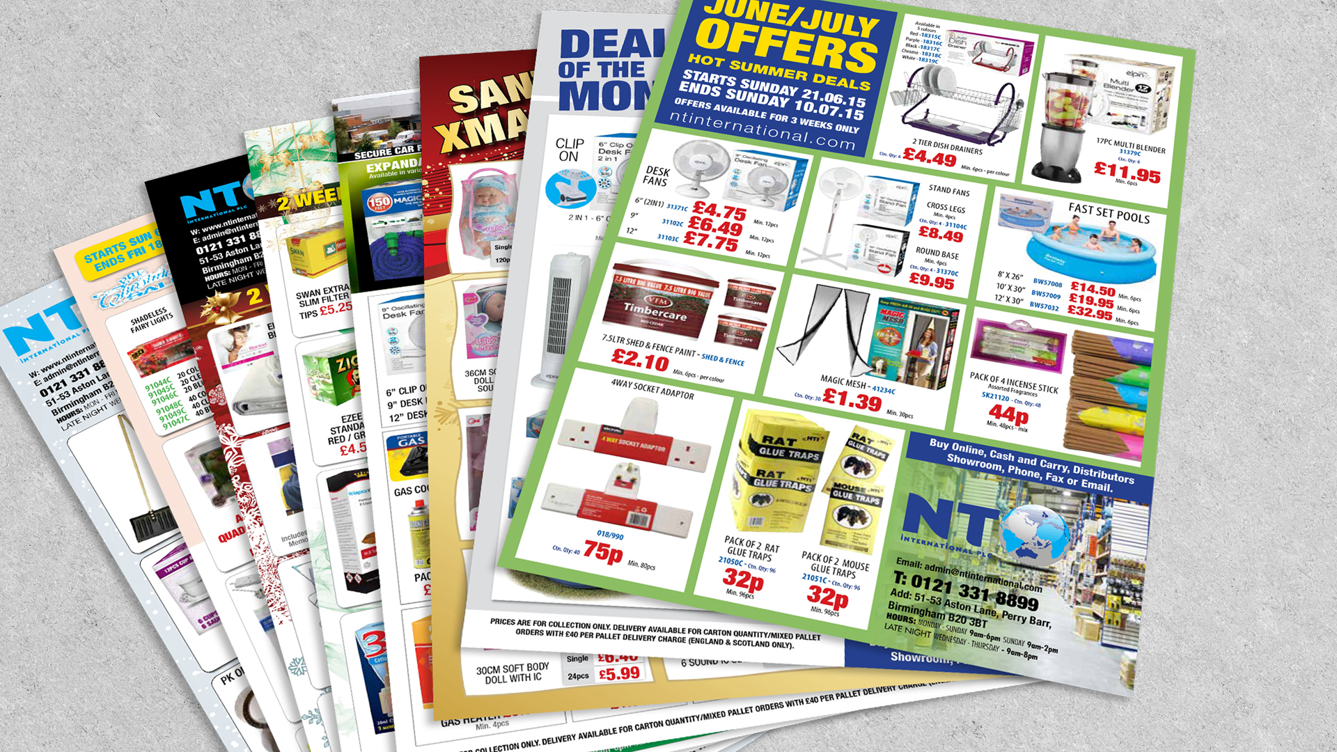 NT leaflet print sample